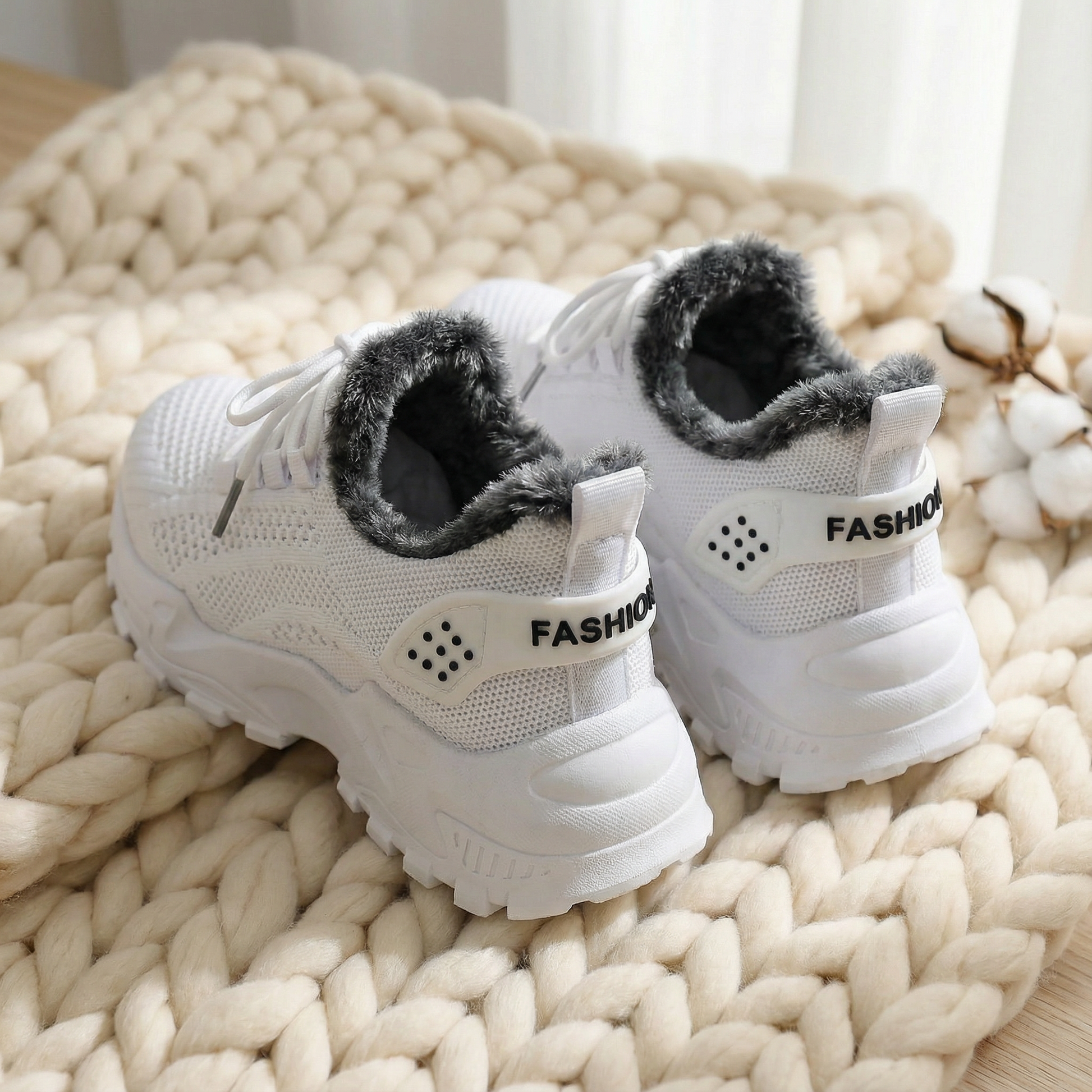 Elvra orthopedic comfort sneakers shown in a soft neutral colourway
