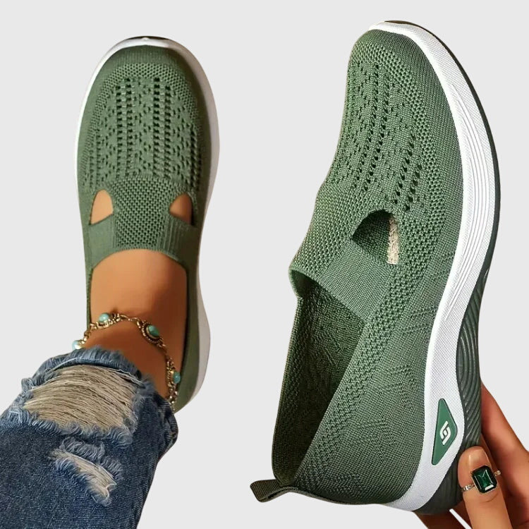 Lora cushioned everyday walking sneakers shown in a neutral colourway