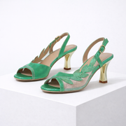 Women's slingback heels with a cushioned insole and feminine silhouette
