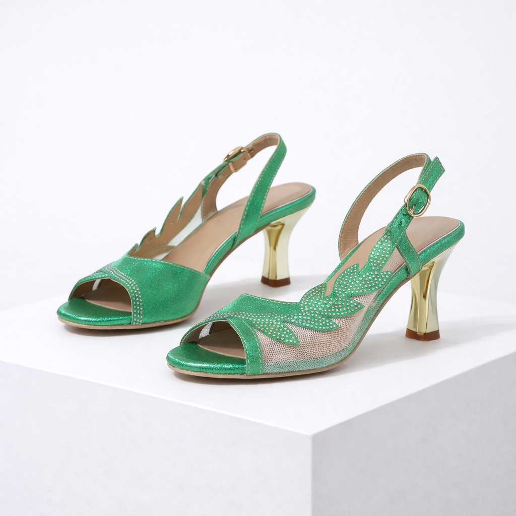 Women's slingback heels with a cushioned insole and feminine silhouette