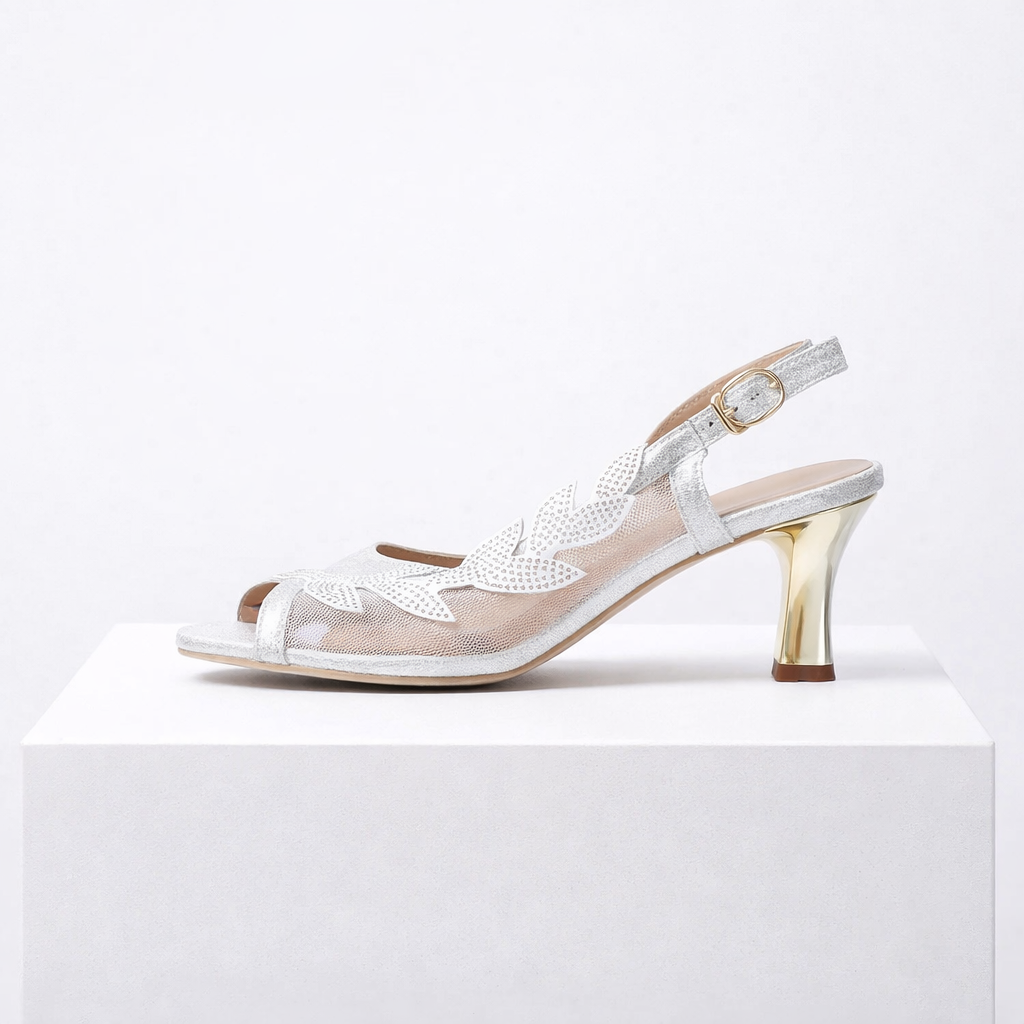 Women's slingback heels with a cushioned insole and feminine silhouette