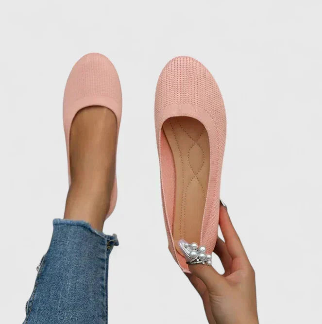 Women's versatile comfort slip-on shoes shown in multiple colours