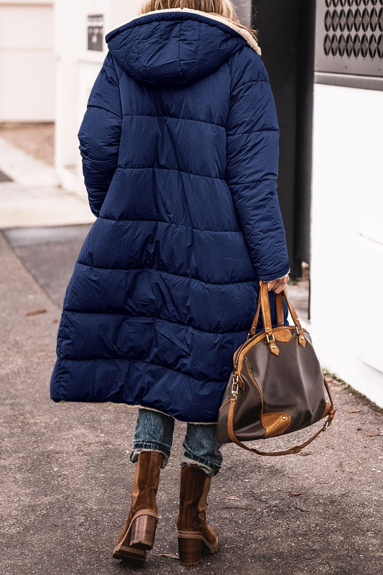 Sasha elegant reversible tailored womens coat shown in a rich colourway