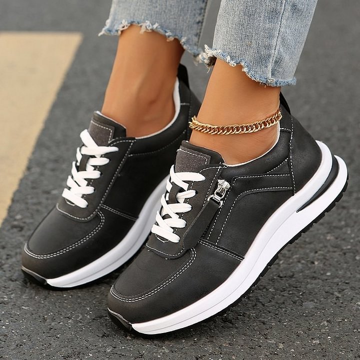 Ashlyn comfortable everyday slip-on sneakers shown in silver, gold, black and brown