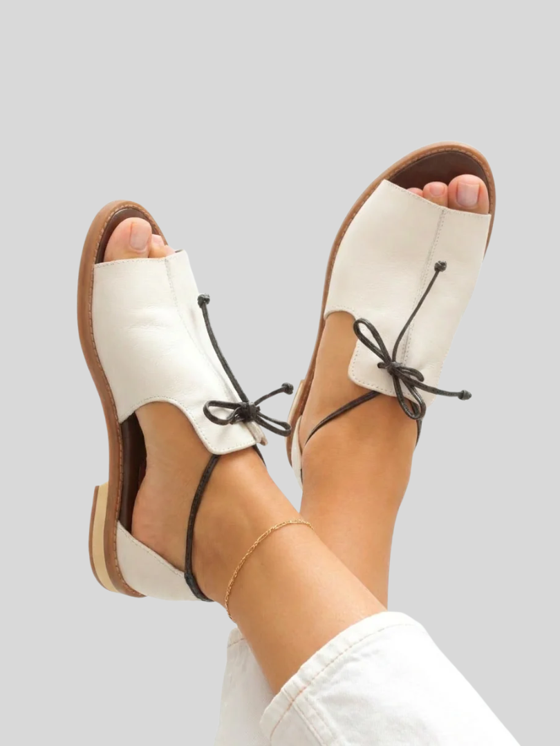 Olive summer sandals for women with cushioned supportive sole