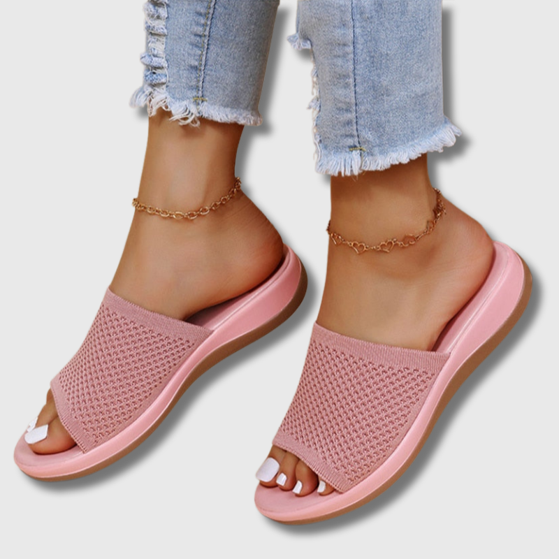 Elara | Breathable Knit Slip-On Sandals