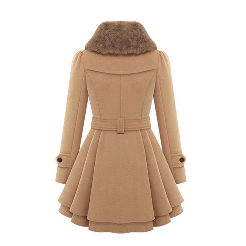 Claudia vintage flair trench coat, tailored womens outerwear shown in a classic silhouette