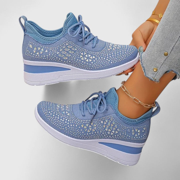 Versatile slip-on comfort shoes for women shown in a soft neutral shade