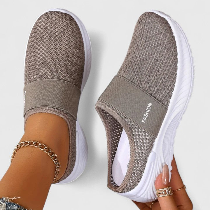 Comfortable everyday slip-on shoes shown in several colours