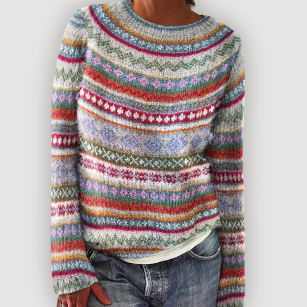 Lucy soft sheep knit jumper shown in multiple colours