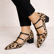 Arden | Leopard Strap Heels