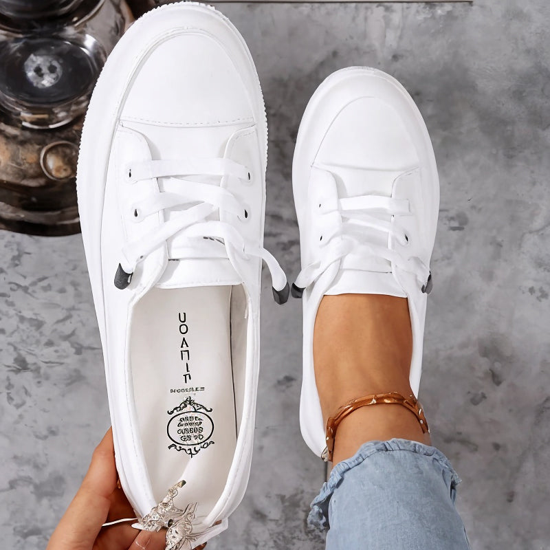 Saskia orthopedic comfort sneakers shown in white, beige and black