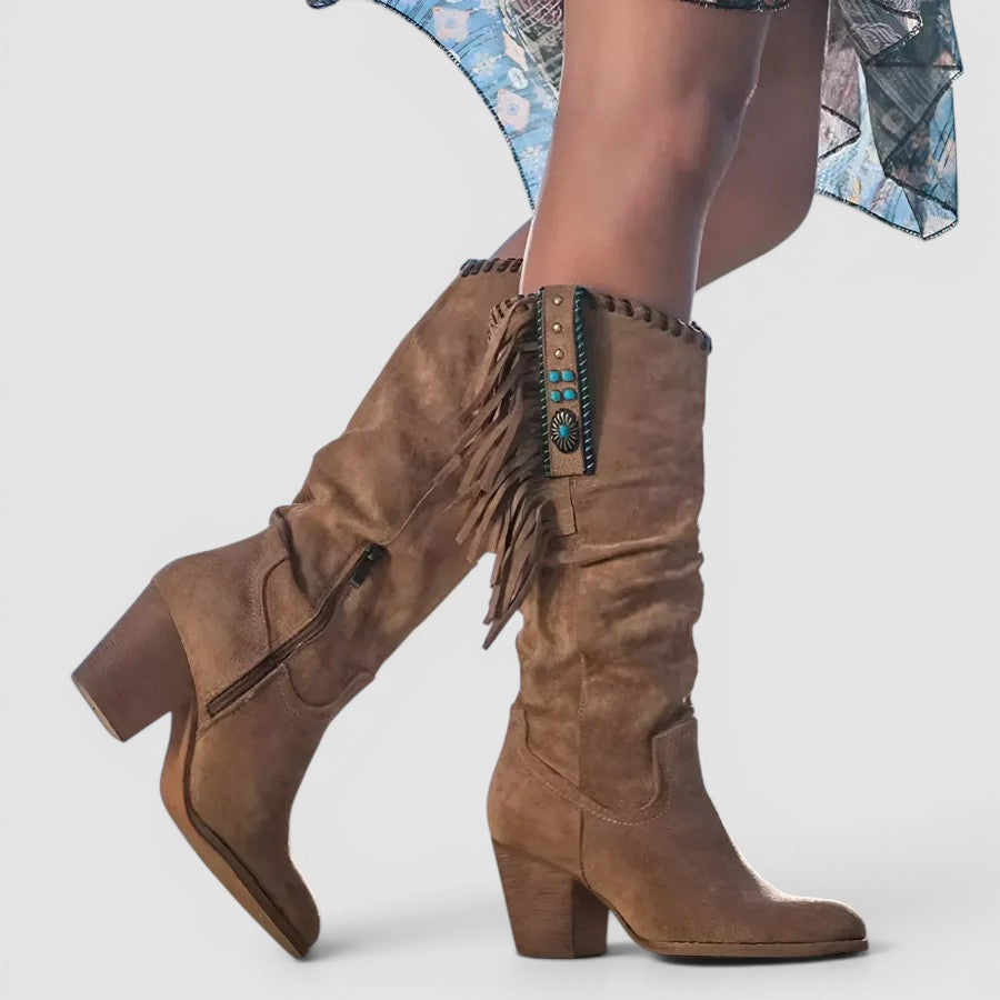 Skye | Lightweight Travel Boots in Brown, Purple, Blue & Red