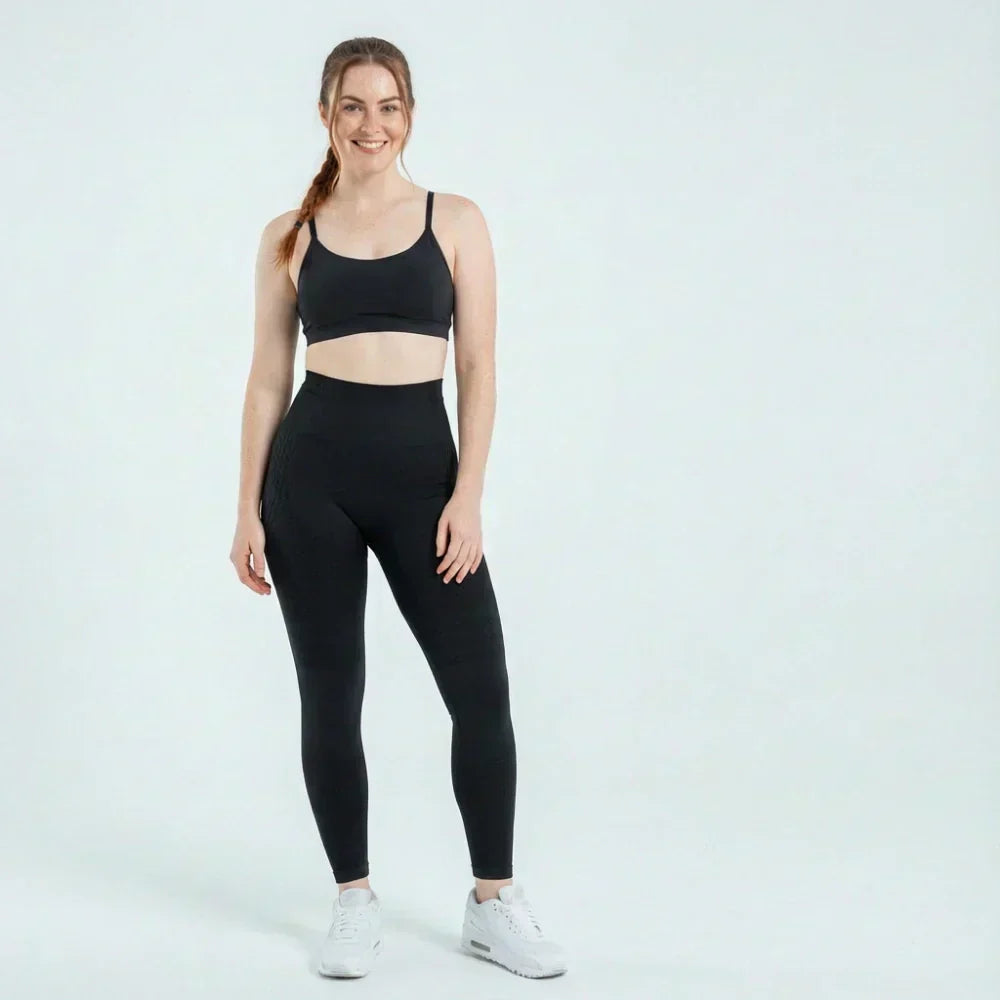 Faye classic black full-length sculpting leggings for women