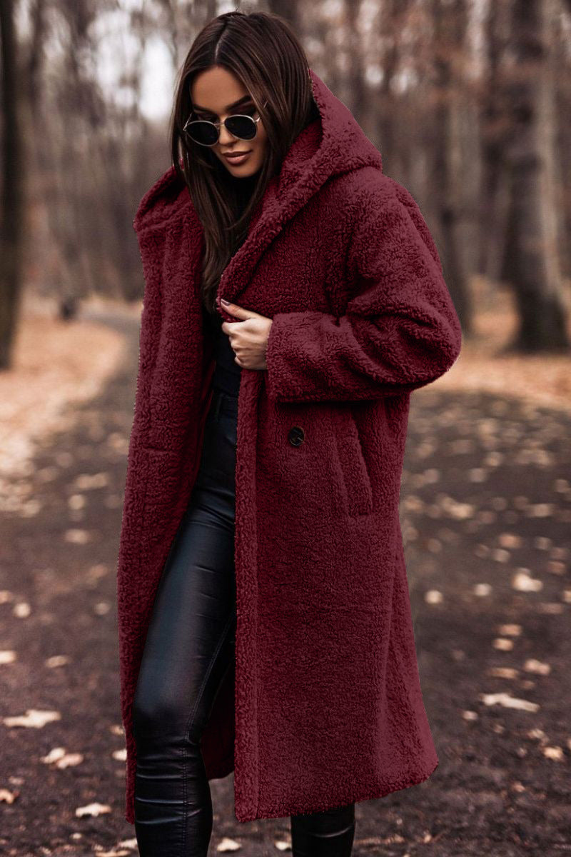 Emily classic tailored winter coat shown in neutral tones