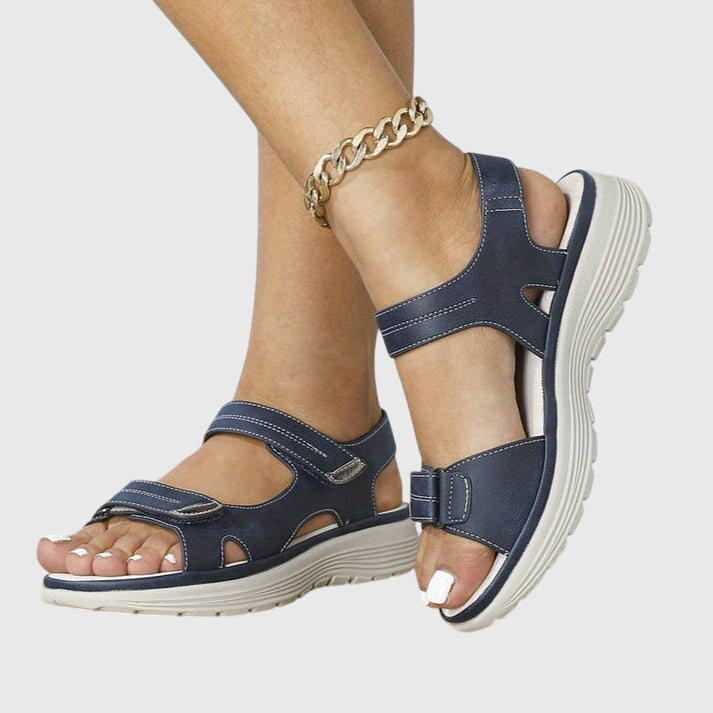 Casey | Adjustable Velcro Strap Sandals