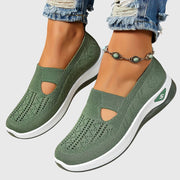 Comfortable women's slip-on shoes shown in multiple colours