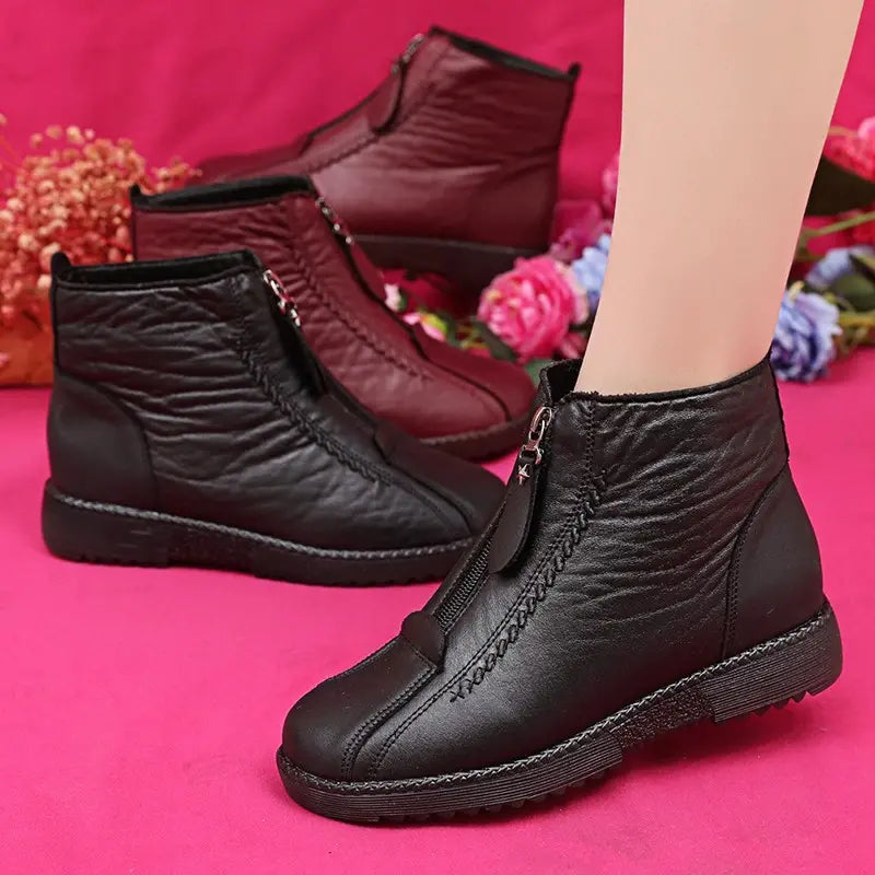Saiva | Zip-Up Waterproof Winter Boots with Non-Slip Sole