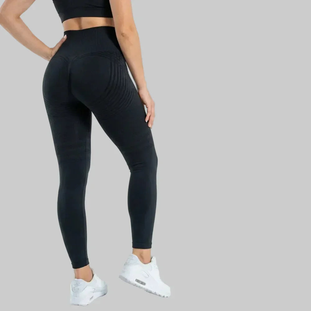 Faye classic black full-length sculpting leggings for women