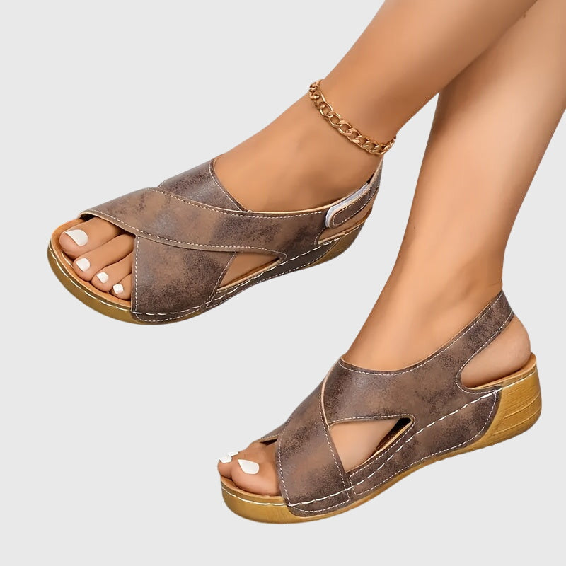 Angelina | Stretch-Fit Sandals with Reinforced Heel Cap