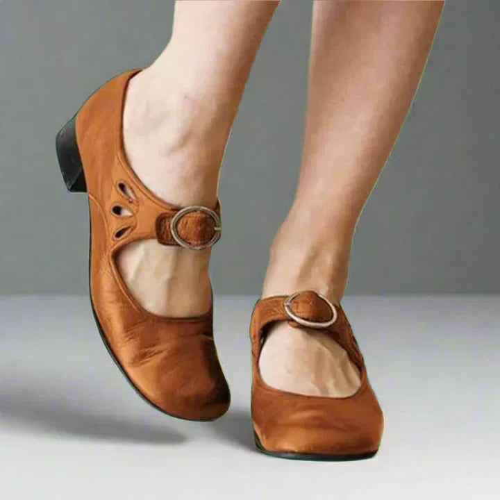 Denisa | Buckle-Strap Wedge Sandals