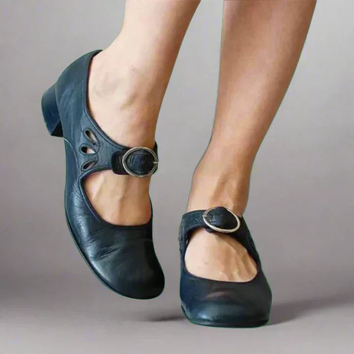 Denisa | Buckle-Strap Wedge Sandals