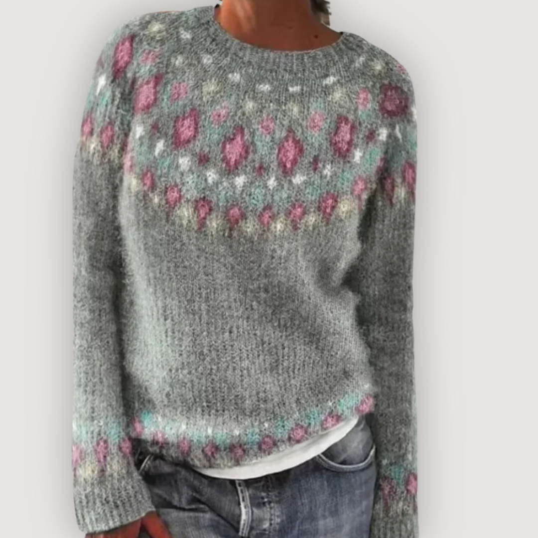 Lucy soft sheep knit jumper shown in multiple colours