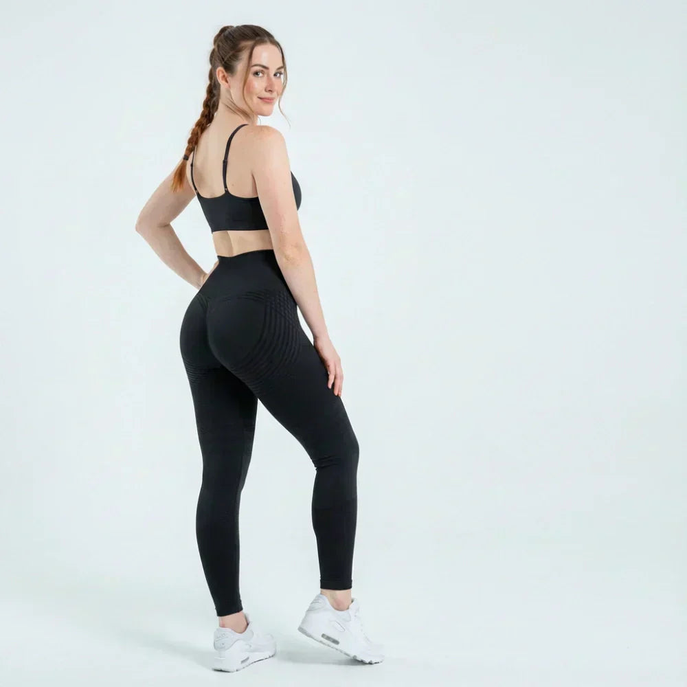 Faye classic black full-length sculpting leggings for women