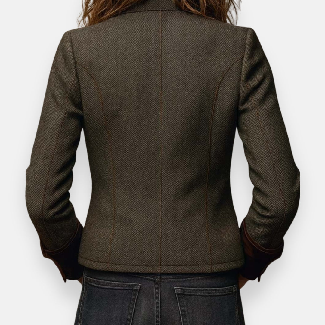 Margaret refined classic tailored jacket shown from the front