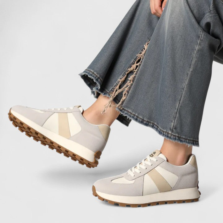 Gracelyn elegant everyday comfort shoes shown in white, khaki and black