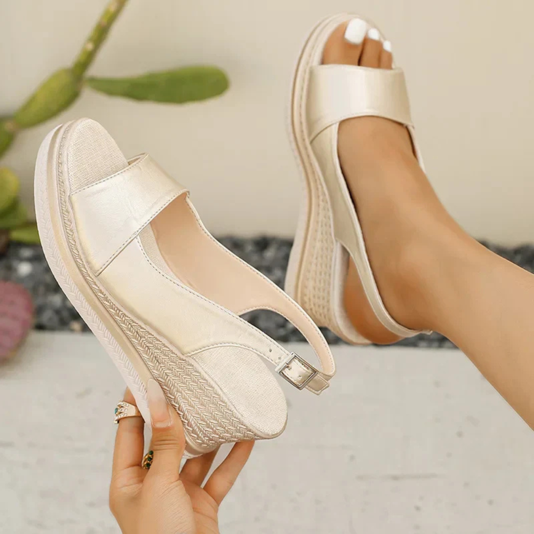 Denaya | Adjustable Slingback Buckle Sandals