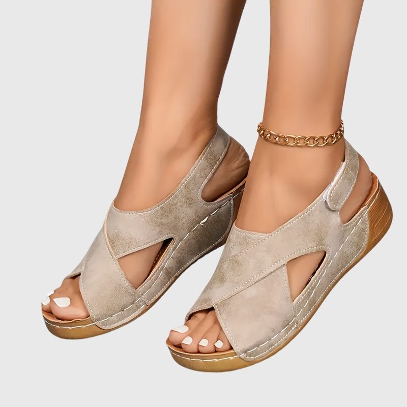 Angelina | Stretch-Fit Sandals with Reinforced Heel Cap