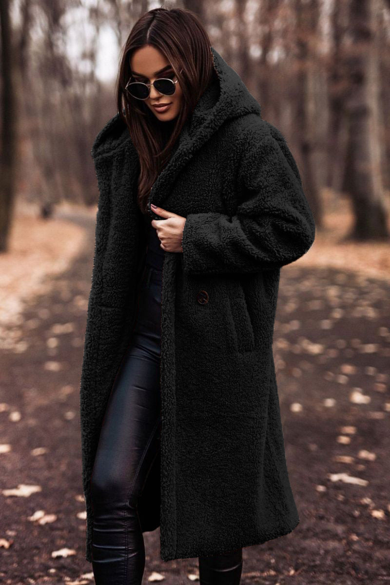 Emily classic tailored winter coat shown in neutral tones