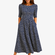 Beth lightweight floral print summer dress with pockets and a relaxed, flattering fit