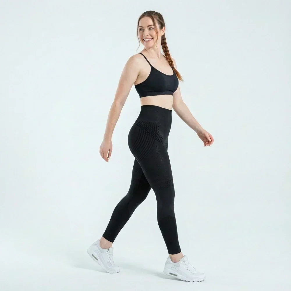 Faye classic black full-length sculpting leggings for women