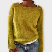 Reece timeless Icelandic-style knit jumper shown in a soft cosy texture