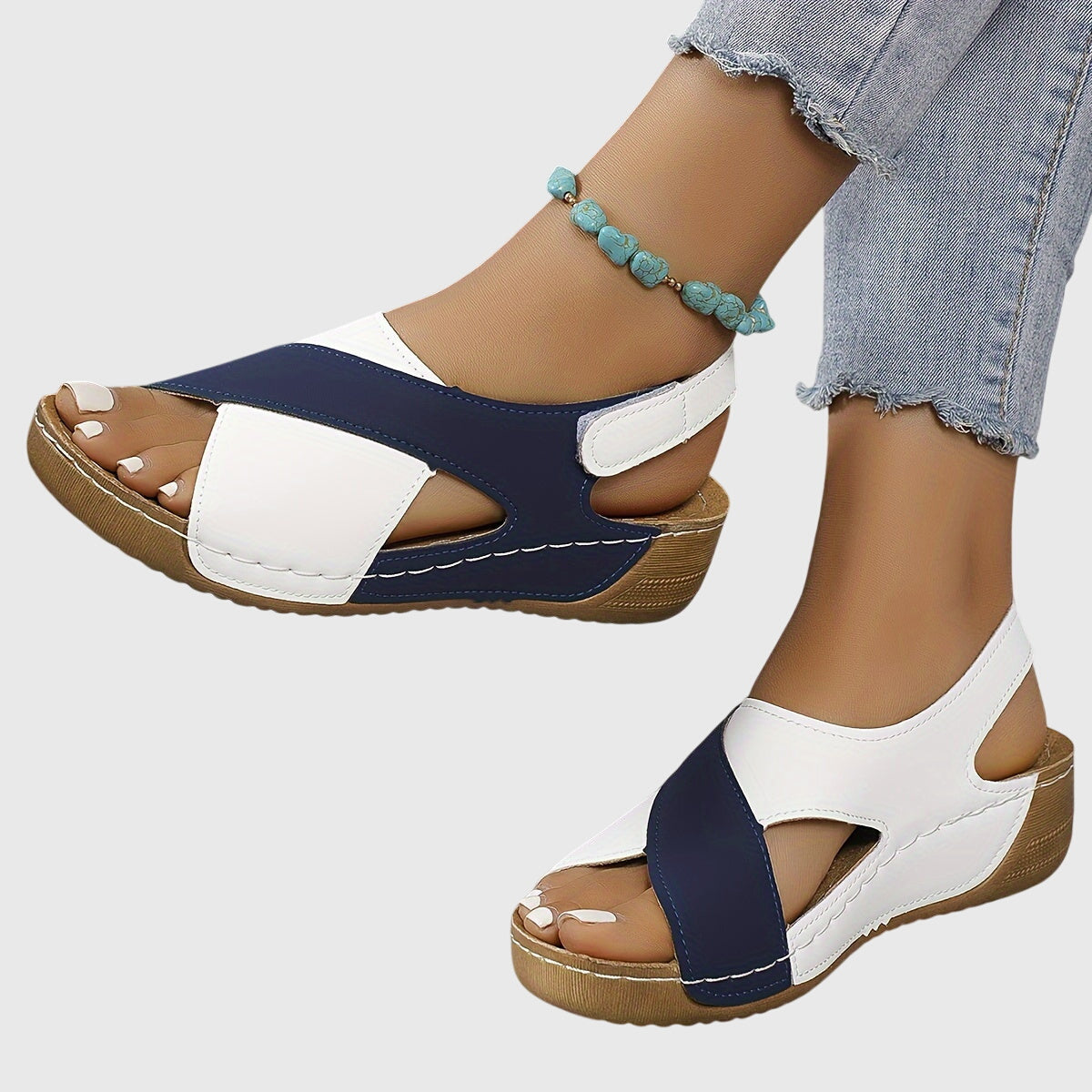 Ainsley | Everyday Sandals in Blue, Orange, Green & Black