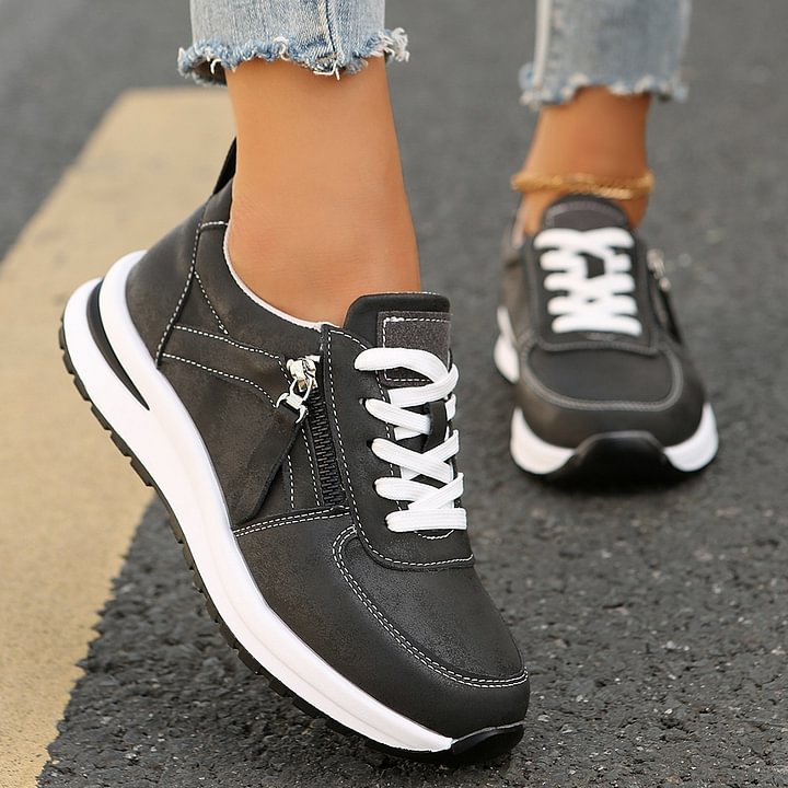 Ashlyn comfortable everyday slip-on sneakers shown in silver, gold, black and brown