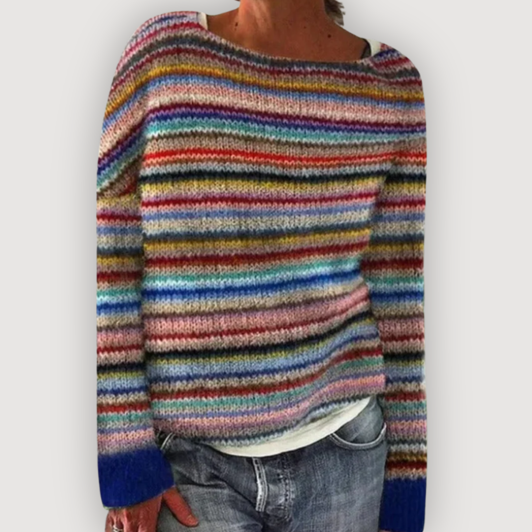 Lucy soft sheep knit jumper shown in multiple colours
