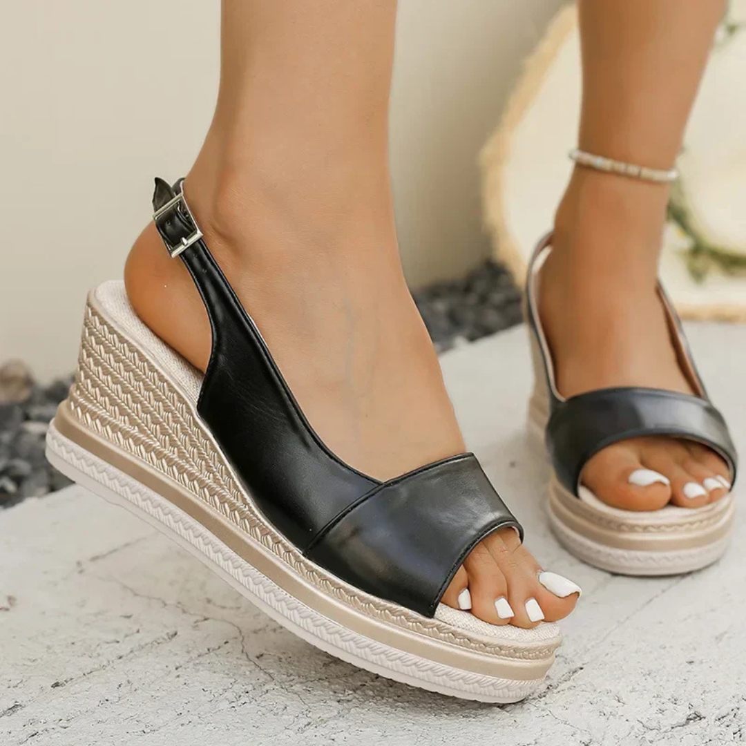 Denaya | Adjustable Slingback Buckle Sandals