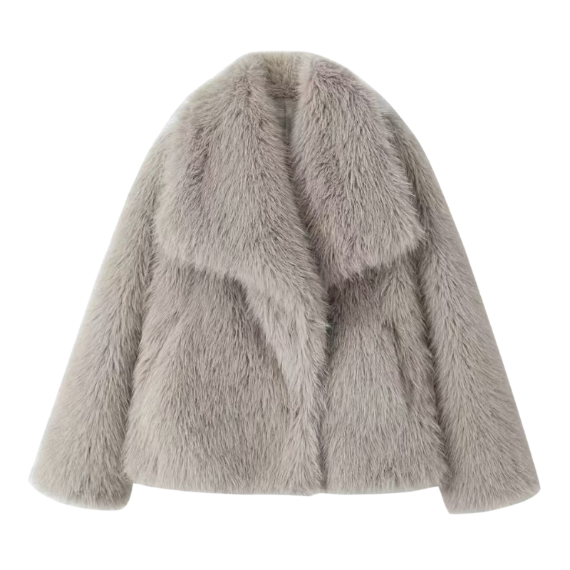 Naomi tailored statement coat shown in neutral tones, styled for everyday wear