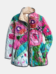 Arianne elegant floral patterned lightweight jacket in multicolour