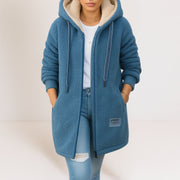 Phoebe women's soft fleece jacket with a flattering, minimal everyday silhouette