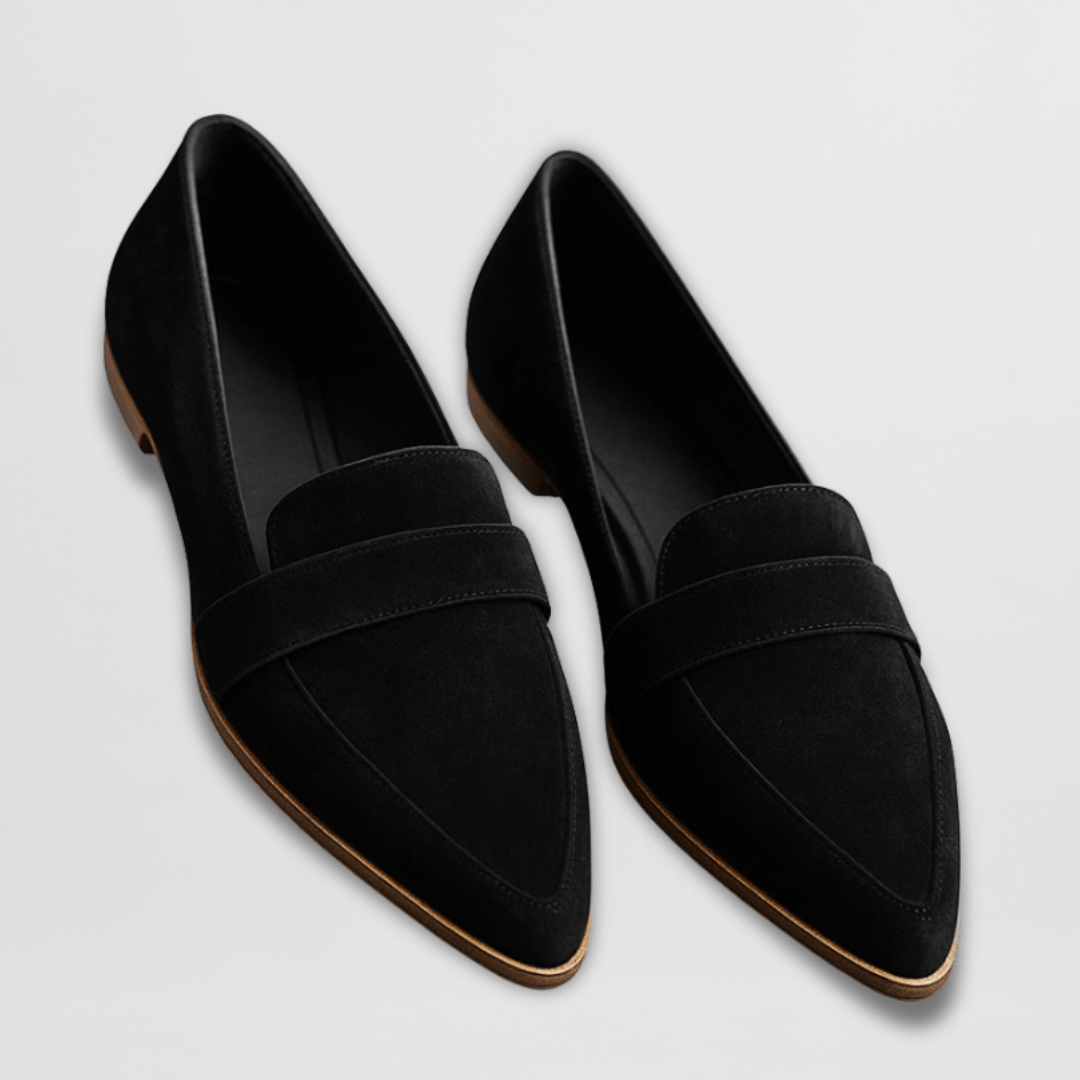Helen soft slip-on loafers for women shown in brown, gray, black and leopard print