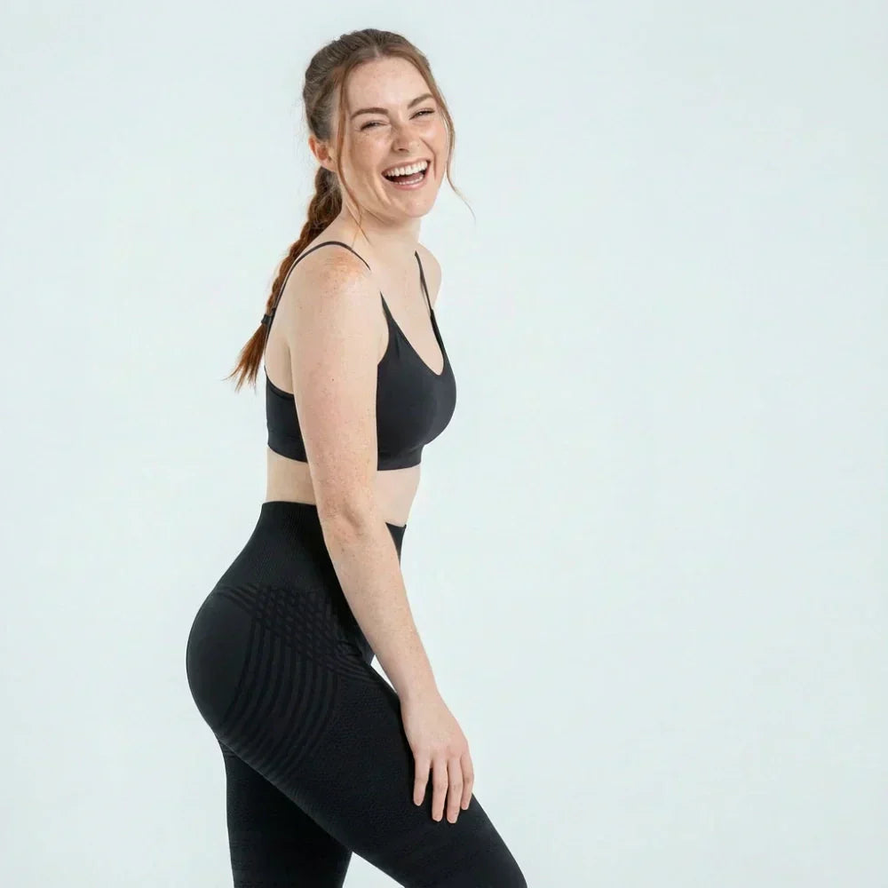 Faye classic black full-length sculpting leggings for women