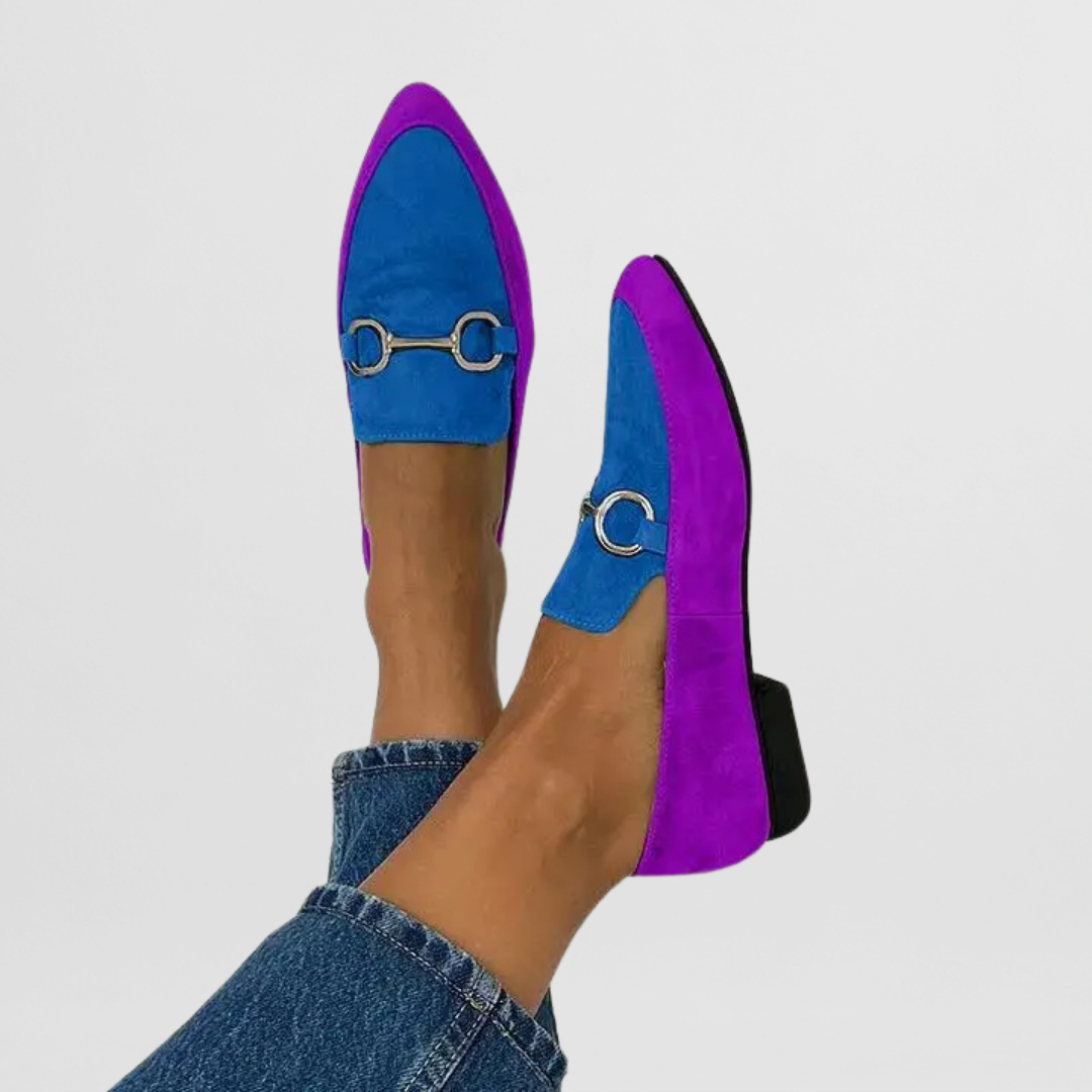 Hyelianne comfortable slip-on loafers in soft lilac tones for women
