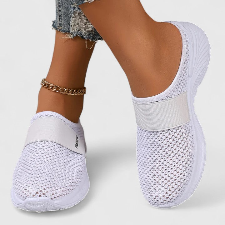 Comfortable everyday slip-on shoes shown in several colours