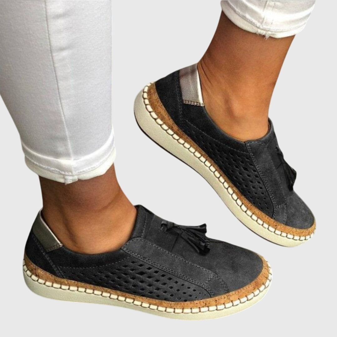 Piper comfortable slip-on shoes shown in several colours for everyday wear
