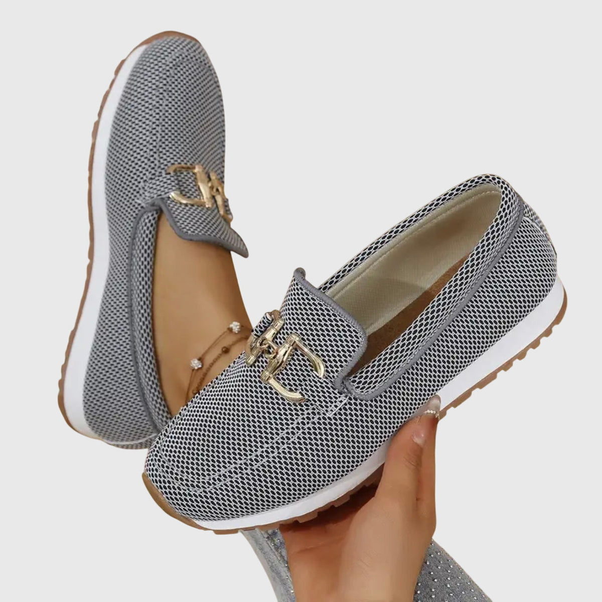Susie classic slip-on loafers for women shown in neutral tones