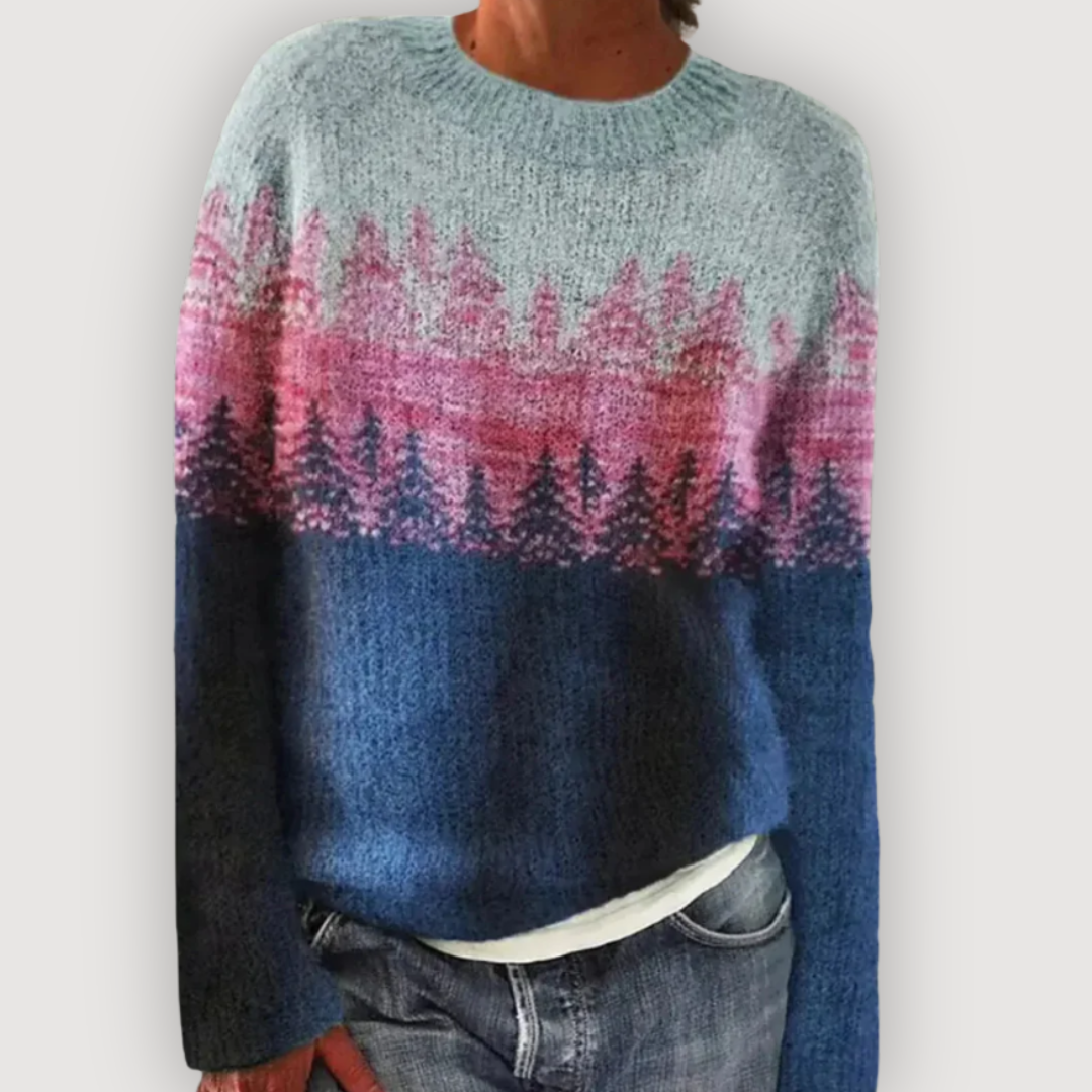 Lucy soft sheep knit jumper shown in multiple colours